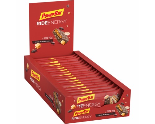 Caja Powerbar barrita Ride Energy Chocolate Caramelo (18 unidades)