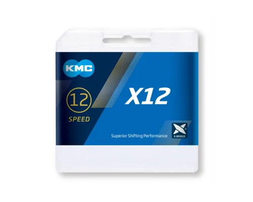 Cadena KMC X12 12 velocidades Plata/Negro