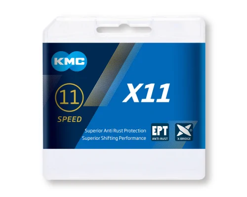 Cadena KMC X11 11 velocidades Plata/Negro