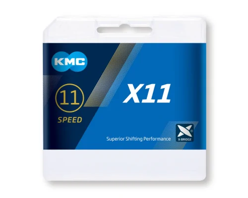 Cadena KMC X11R 11 velocidades 118P Gris