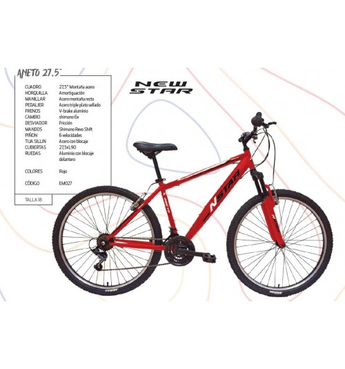 Bicicleta NEW STAR ANETO 27,5